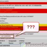 CcmSetup failed with error code 0x80041010 in SCCM
