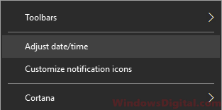 Adjust date and time Windows 11/10