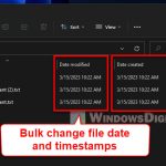Change File Date and Timestamp via CMD or PowerShell Windows 11