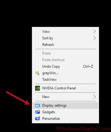 Windows 10 Display Settings