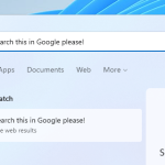 Change Windows 11 Start menu Default Search to Google