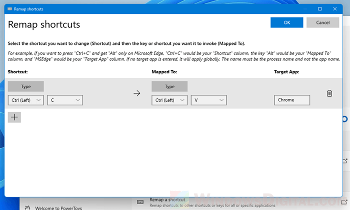 Change keyboard bindings in Windows 11
