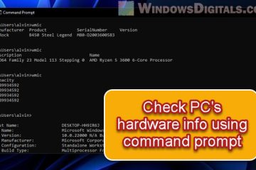 Check PC Hardware Manufacturer Model using CMD