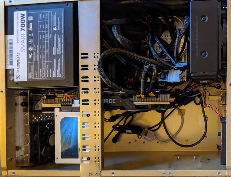 Check PSU Wattage by opening PC case
