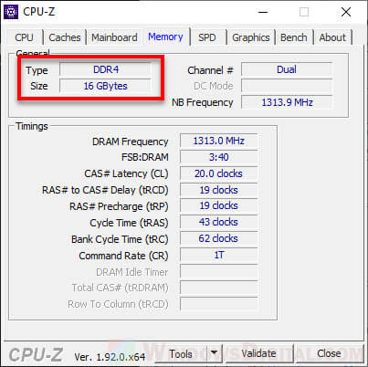 Check RAM Type in Windows 10