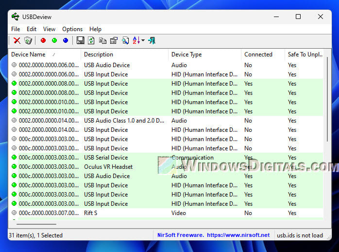 Check USB hardware keyloggers