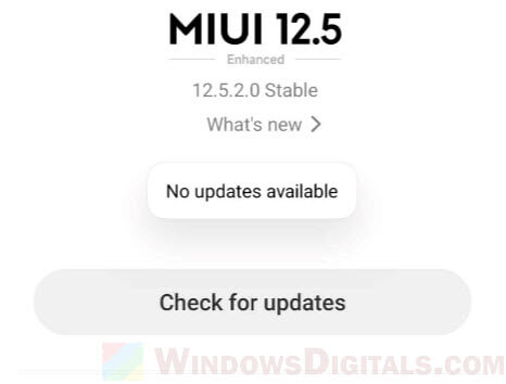 Check for OS updates on Android phone