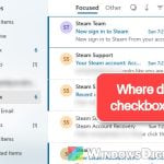 Checkboxes Missing in Outlook? How to Select Multiple Emails Again