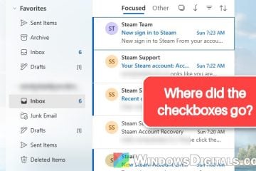 Checkboxes Missing in Outlook? How to Select Multiple Emails Again