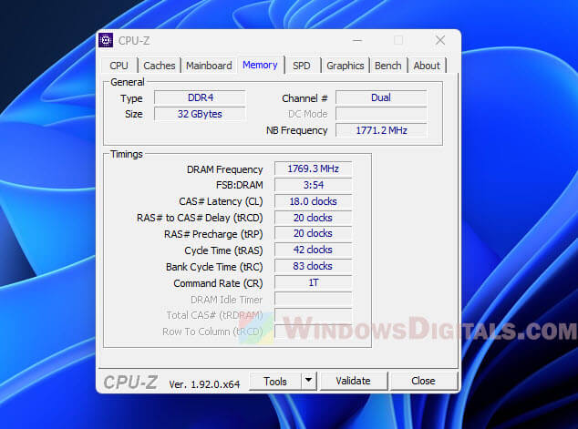 Checking laptop current RAM specifications