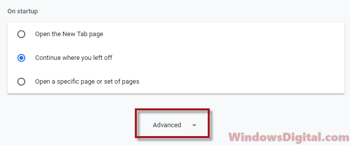 Chrome Advanced disable notifications