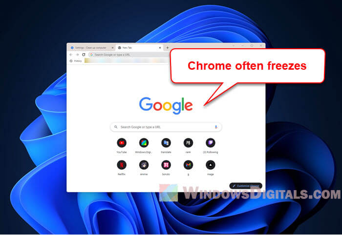 Chrome Keeps Freezing on Windows 11