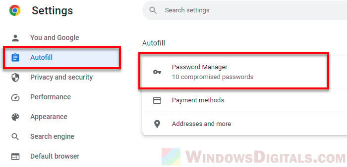 Chrome Password Manager