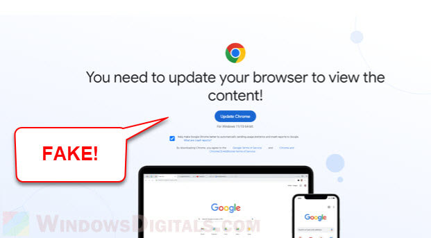 Chrome You need to update your browser to view the content