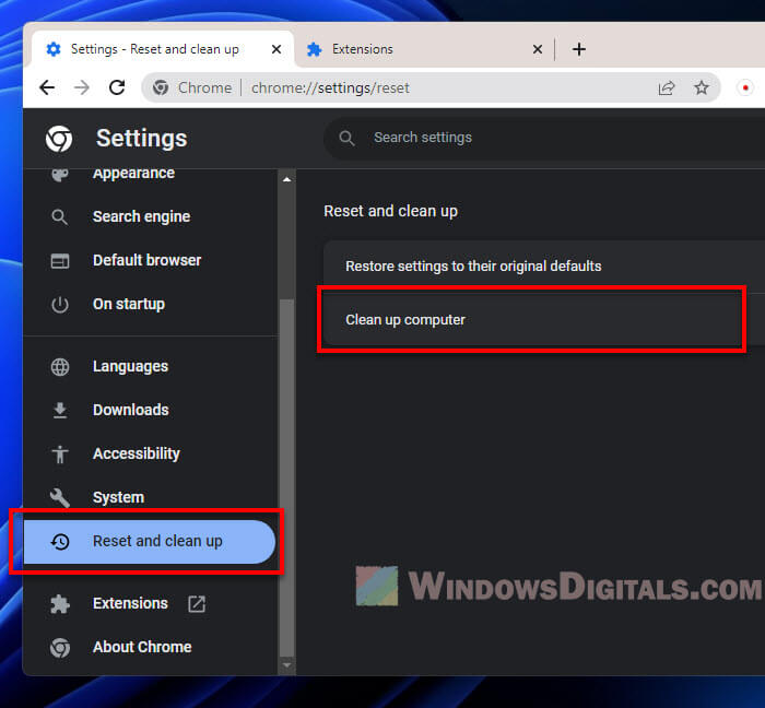 Chrome freezes Windows 11