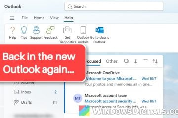 Classic Outlook Keeps Switching Back to the New Outlook