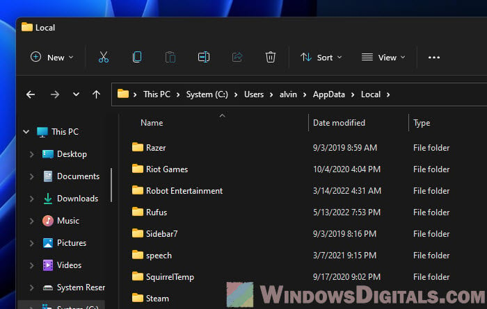 Clean AppData Folder