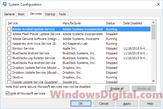 Clean boot explorer.exe unknown hard error Windows 10