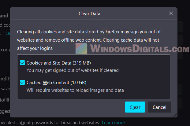 Clear browser cache to fix EA credential incorrect