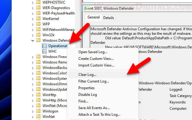 Clearing Windows Defender protection history