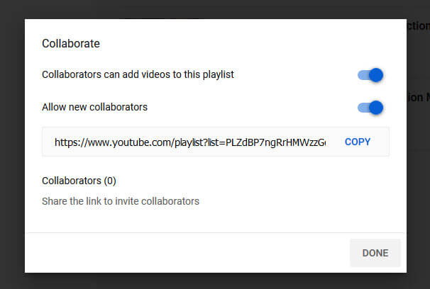 Collaborate Playlist YouTube