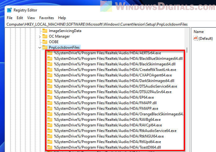 Completely remove driver Registry Windows 11