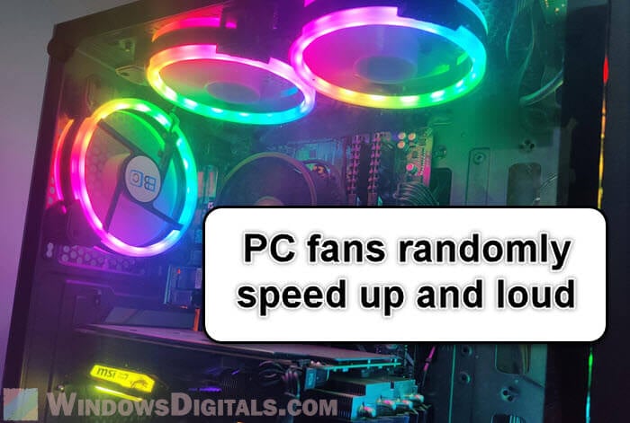 Computer Fans Randomly Speed Up