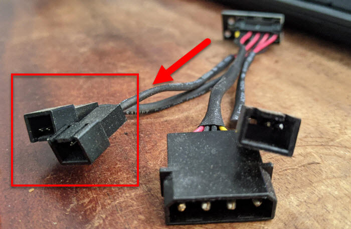 Connect a 4-pin fan to a 3-pin power supply header