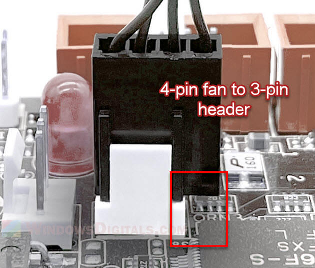 Connecting a 4-pin fan to a 3-pin header