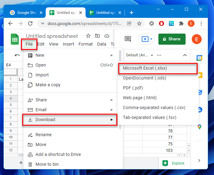 Convert TXT to Excel in Windows 11