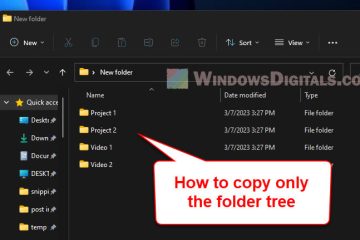 Copy Folder Structure Without Files Windows 11 10