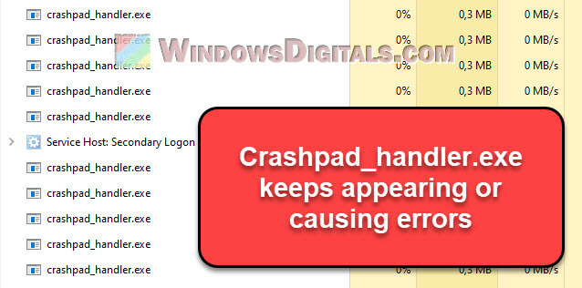 Crashpad_Handler.exe Application Error