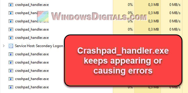 Crashpad_Handler.exe Application Error