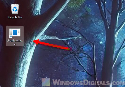 Create a shutdown shortcut in Windows 11