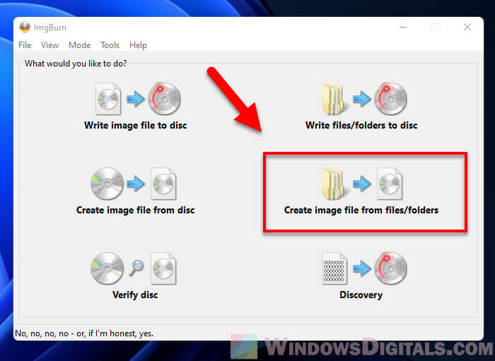 Create virtual CD or DVD from files or folders
