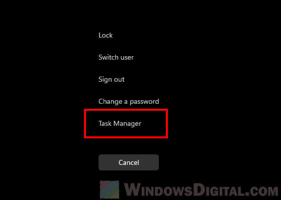 Ctrl Alt Del Task Manager Windows 11