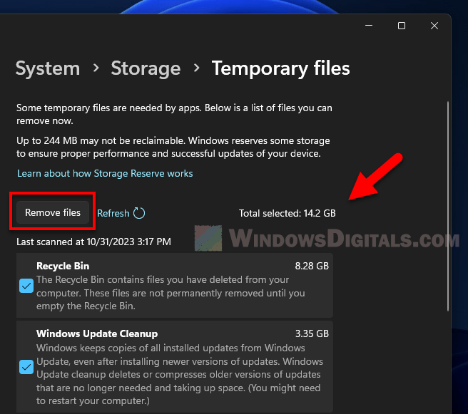 Delete Temporary Files from C: Drive