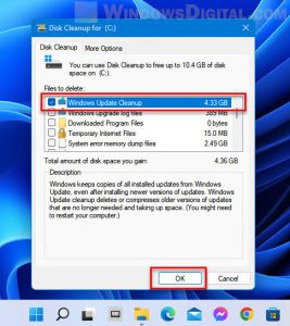 delete windows 11 update files on windows 10