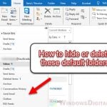 Deleting or Hiding Default Folders in Outlook