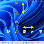Desktop icon spacing Windows 11