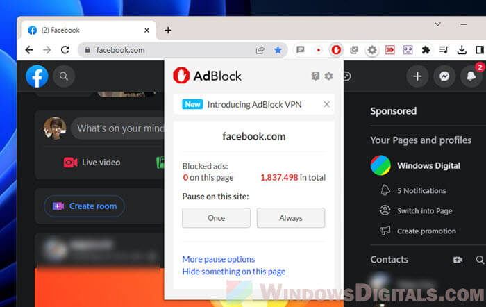 Disable Adblock