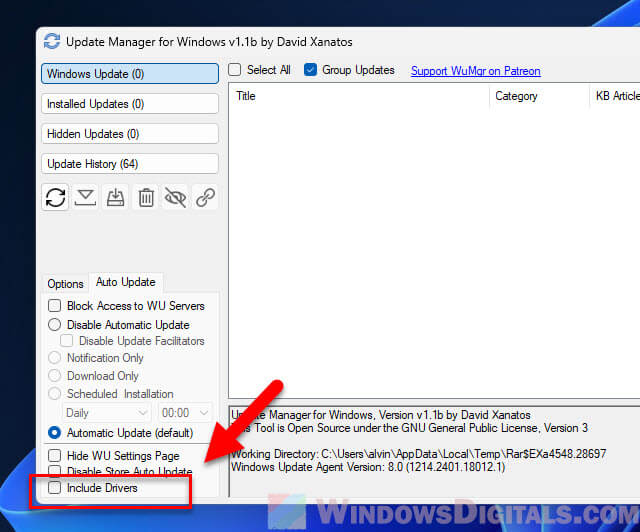 Disable Automatic Driver Updates in Windows 11
