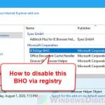Disable IEToEdge BHO