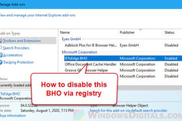 Disable IEToEdge BHO