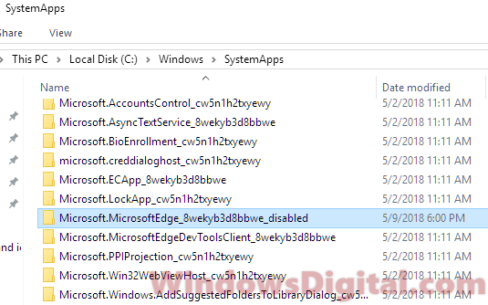Disable Microsoft Edge in Windows 10