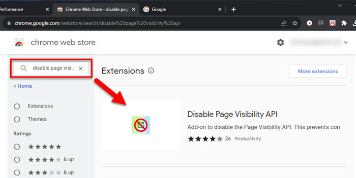 Disable Page Visibility API Chrome Extension