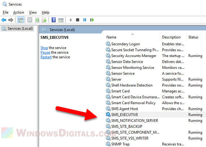 Disable SCCM client services Windows 11 10