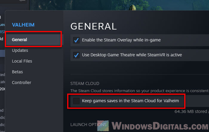 Disable Steam Cloud Synchronization