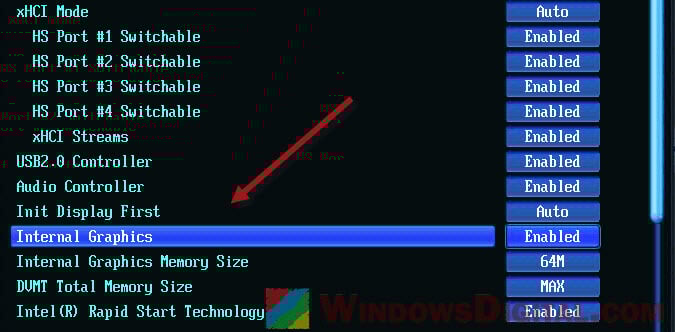 Disable integrated graphics Gigabyte motherboard