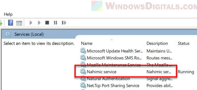Disable nahimicservice.exe in Windows 11